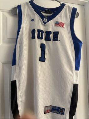 Duke White & Blue #1 Youth Basketball Jersey